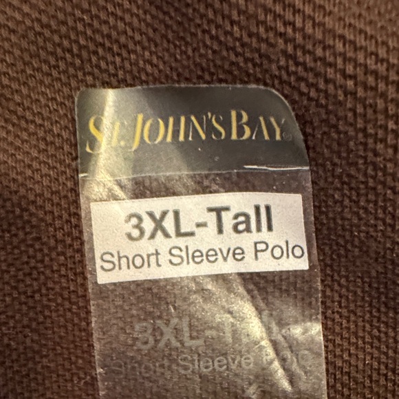 St. John's Bay Men's Dark Brown Polo Shirt - Picture 2 of 5